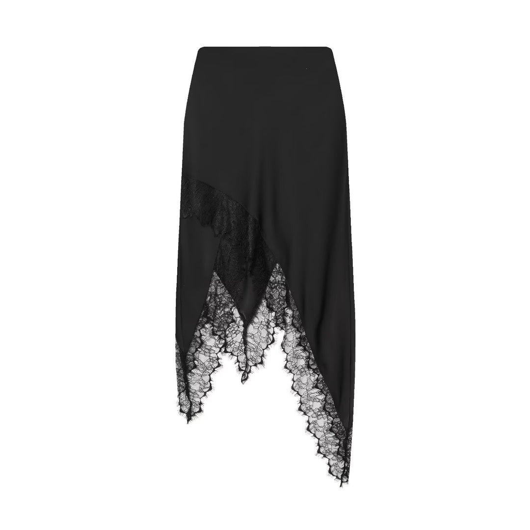 Damer Maxi-nederdel med asymmetrisk spidskant og elegant kant Mirla-Eva Jonsson