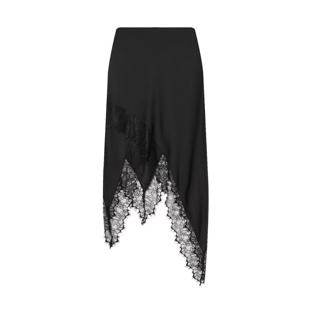 Damer Maxi-nederdel med asymmetrisk spidskant og elegant kant Mirla-Eva Jonsson