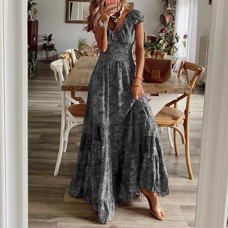 Damer Maxiklänning med Boho-design och svängande avslut Mirla-Eva Jonsson