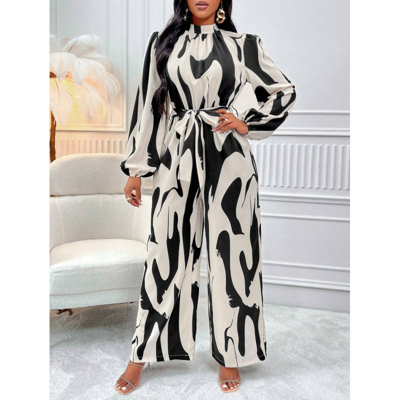 Damer Maxiklänning med stiligt omslag design och eleganta puffärmar Mirla-Eva Jonsson