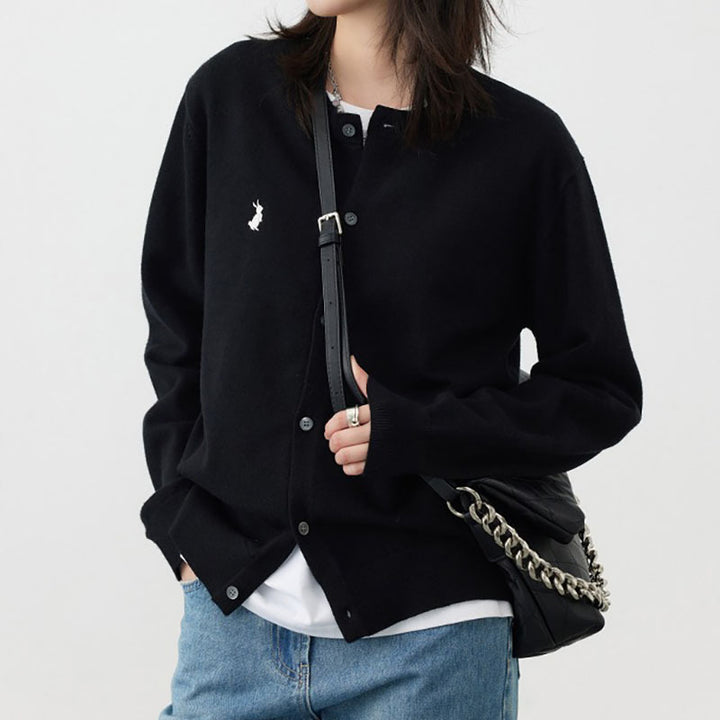 Damer Mjuk Cardigan med Fina Knapdetails och Elegant Design Mirla-Eva Jonsson