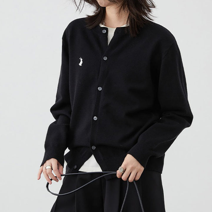 Damer Mjuk Cardigan med Fina Knapdetails och Elegant Design Mirla-Eva Jonsson