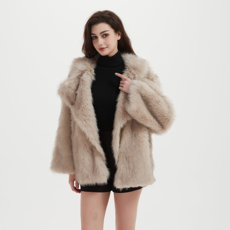 Damer Mjuk Faux-Fur Kappa Mirla-Eva Jonsson
