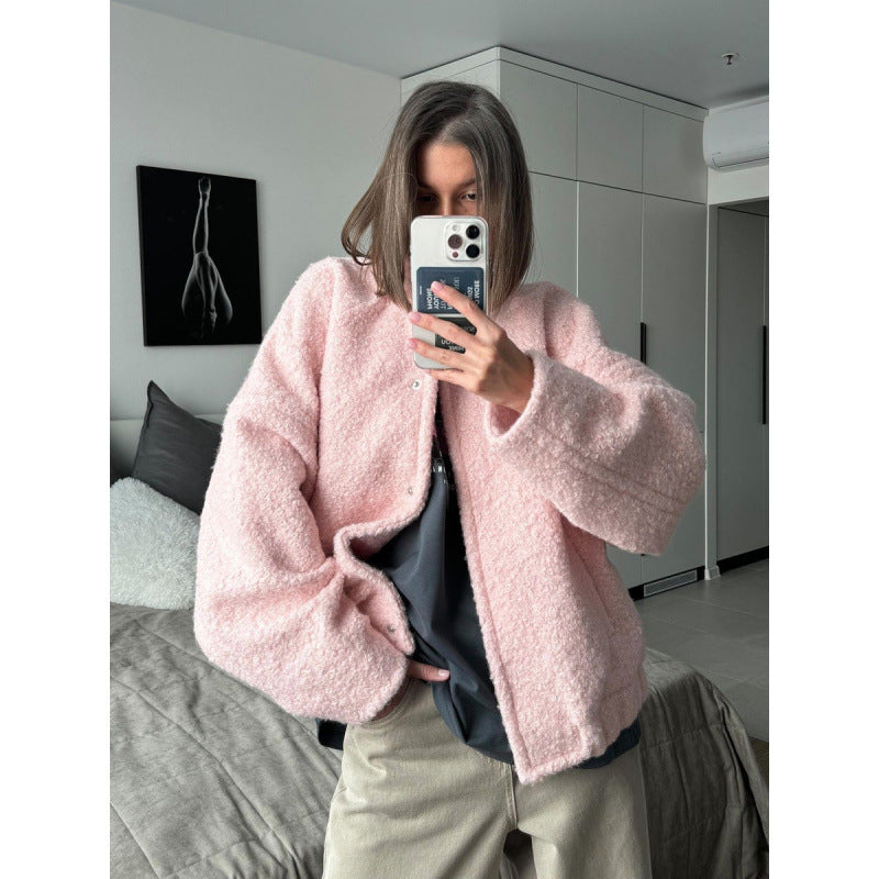 Damer Mjuk Hoodiejacka av teddy med sidofickor Mirla-Eva Jonsson