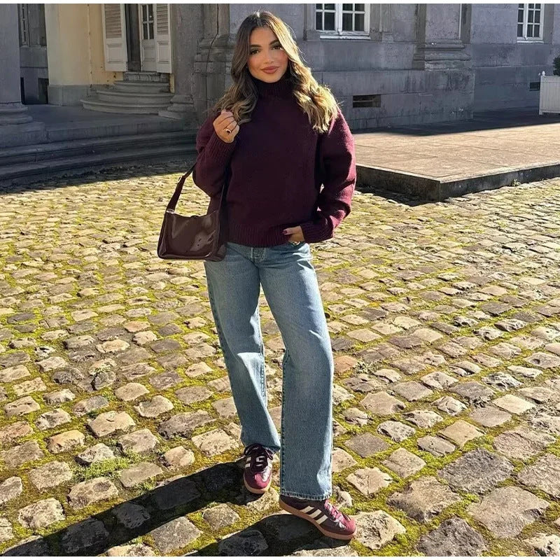 Damer Mjuk Rullekrags Tröja Mirla-Eva Jonsson
