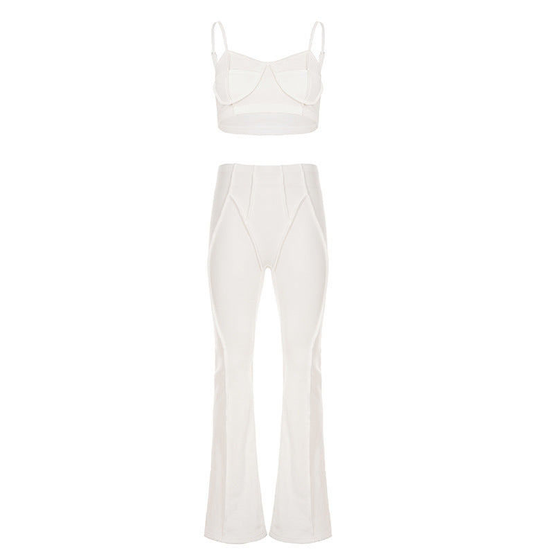 Damer Mode Flared Byxor i innovativt stretchmaterial Mirla-Eva Jonsson