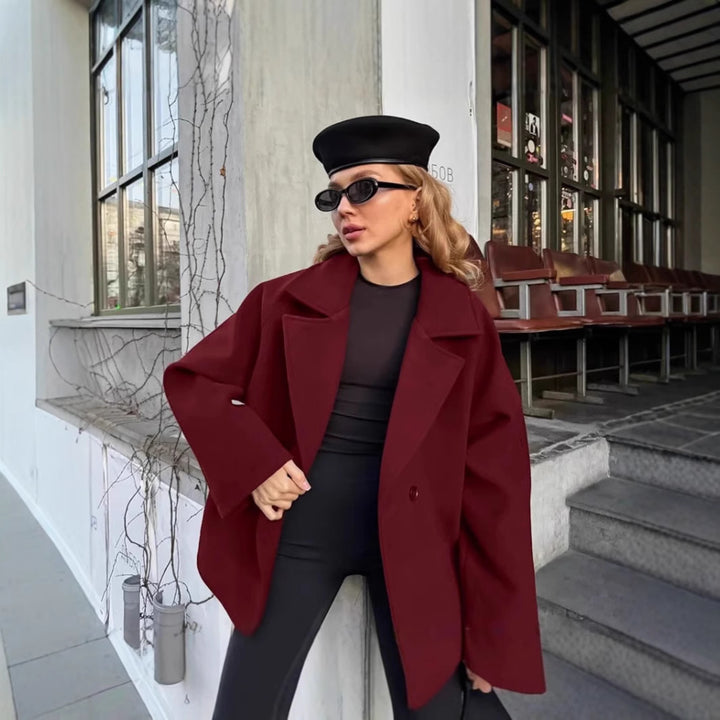 Damer Mode Inwrap Jacka i högkvalitativt material med figursydd bälte Mirla-Eva Jonsson