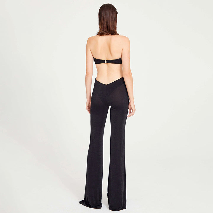 Damer Mode Jumpsuit med djup uringning och dekorativ detalj Mirla-Eva Jonsson