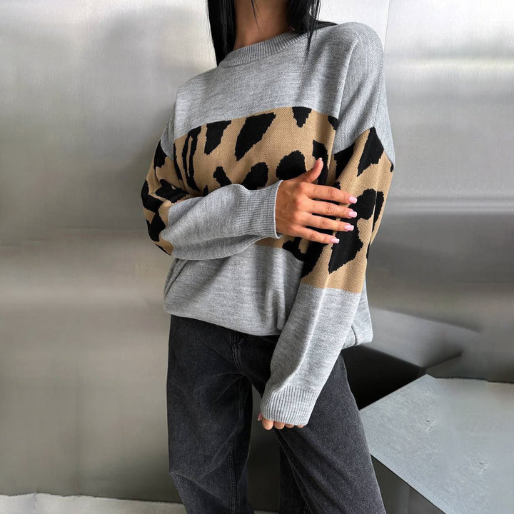 Damer Mode Leopardmönster Tröja Mirla-Eva Jonsson
