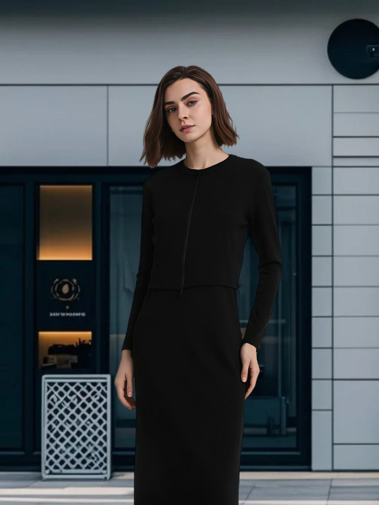Damer Mode Maxi Klänning med elegant silhuett och långa ärmar Mirla-Eva Jonsson
