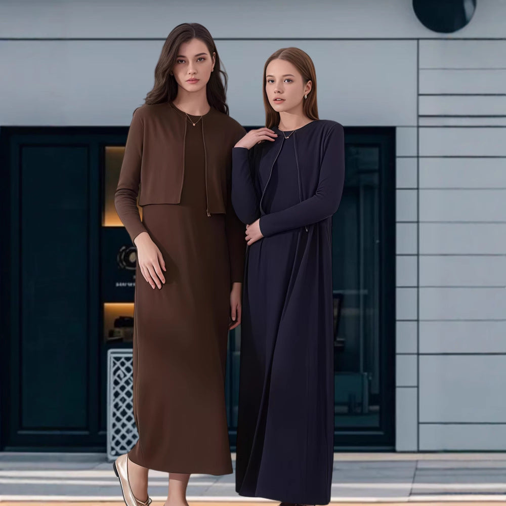 Damer Mode Maxi Klänning med elegant silhuett och långa ärmar Mirla-Eva Jonsson