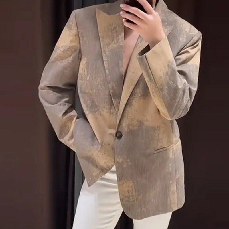 Damer Mode Oversized-blazer med strukturerad design Mirla-Eva Jonsson