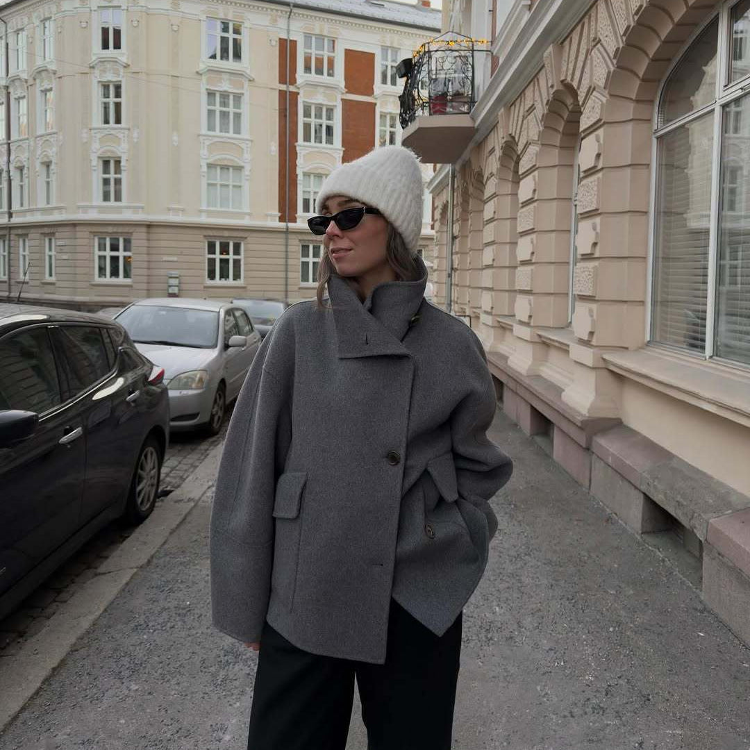 Damer Mode Oversized-jacka i högkvalitativ ullmix Mirla-Eva Jonsson