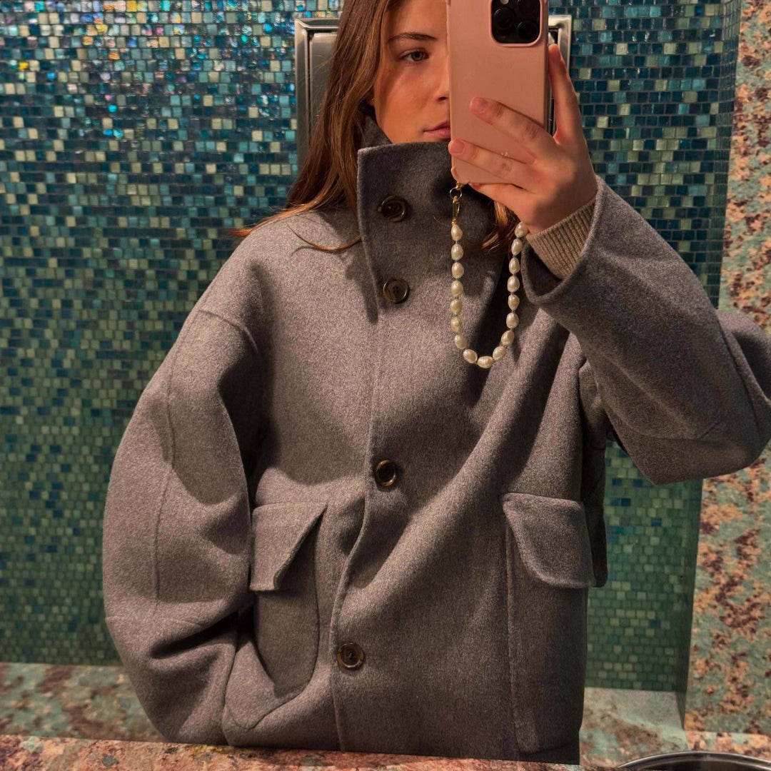 Damer Mode Oversized-jacka i högkvalitativ ullmix Mirla-Eva Jonsson