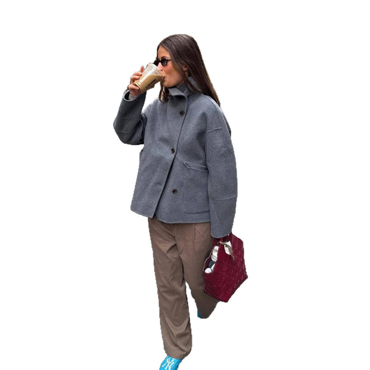 Damer Mode Oversized-jacka i högkvalitativ ullmix Mirla-Eva Jonsson