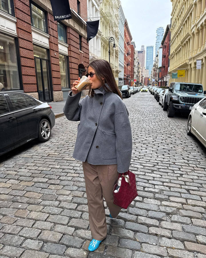 Damer Mode Oversized-jacka i högkvalitativ ullmix Mirla-Eva Jonsson