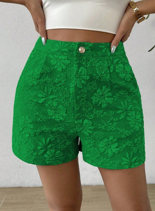 Damer Mode Shorts med blommönster Mirla-Eva Jonsson