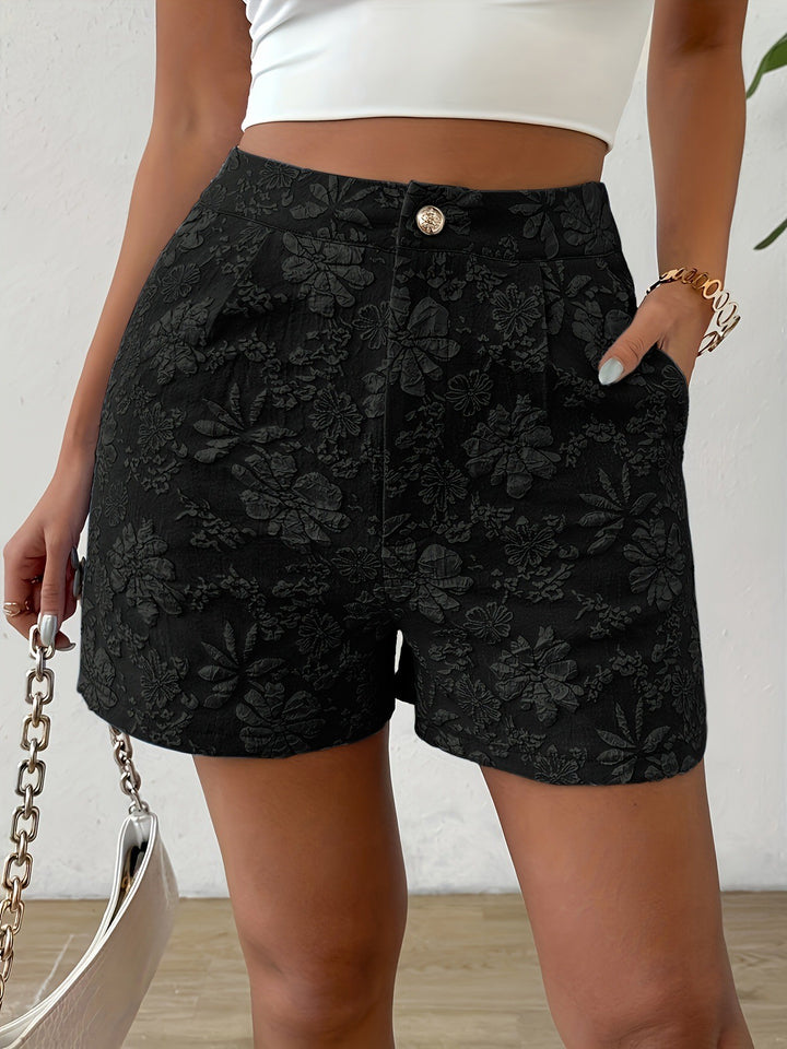 Damer Mode Shorts med blommönster Mirla-Eva Jonsson