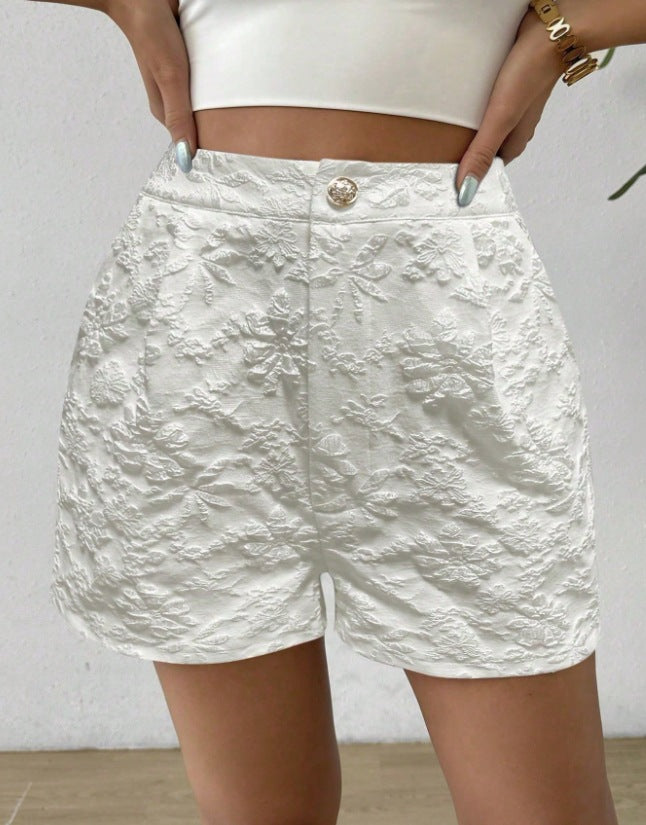 Damer Mode Shorts med blommönster Mirla-Eva Jonsson