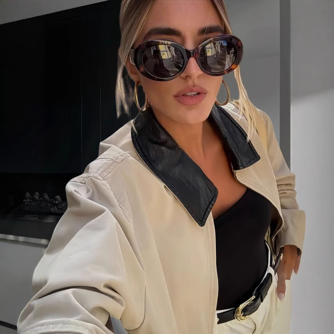 Damer Mode övergångsjacka med avslappnad passform och eleganta detaljer Mirla-Eva Jonsson