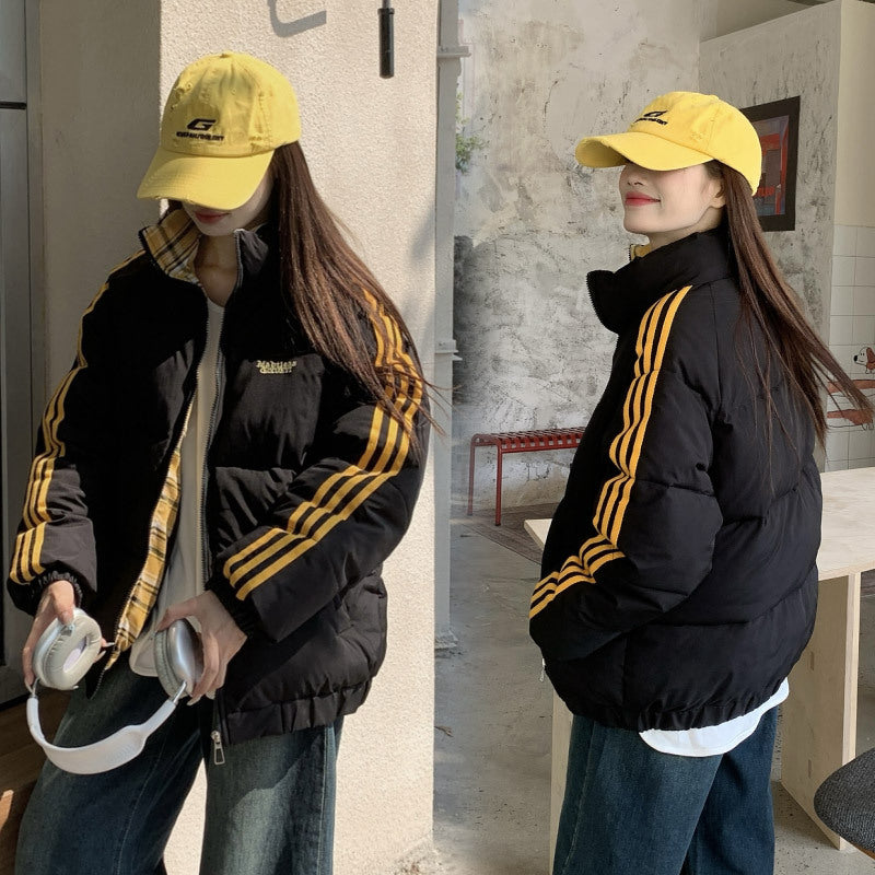 Damer Modefodrad vinterjacka med sportig design och bomullsfoder Mirla-Eva Jonsson