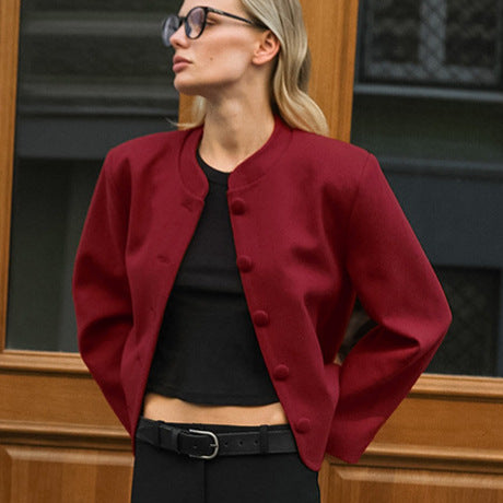Damer Modejacka med hög krage och knapdetails Mirla-Eva Jonsson