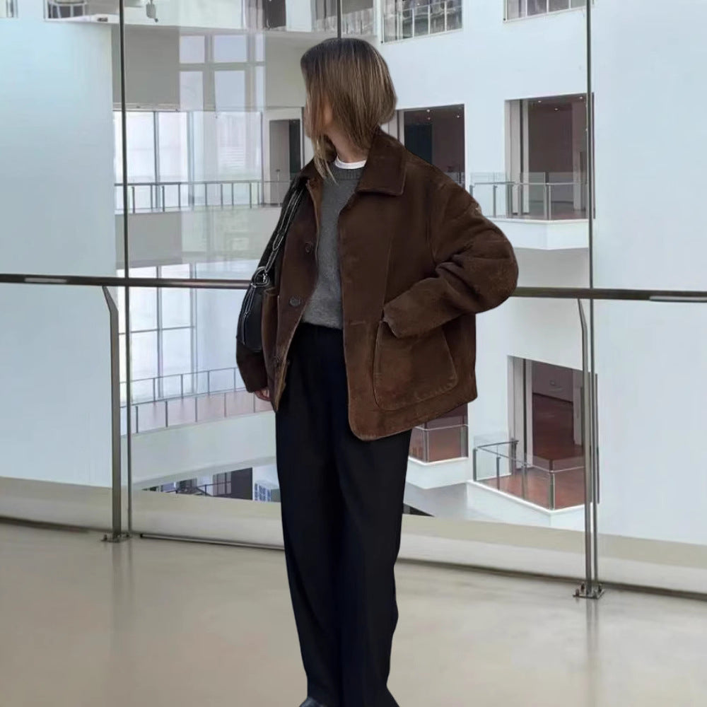 Damer Modejacka med oversized snitt och avslappnade fickor Mirla-Eva Jonsson