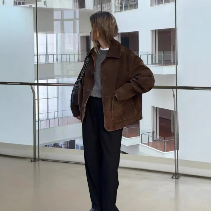 Damer Modejacka med oversized snitt och avslappnade fickor Mirla-Eva Jonsson