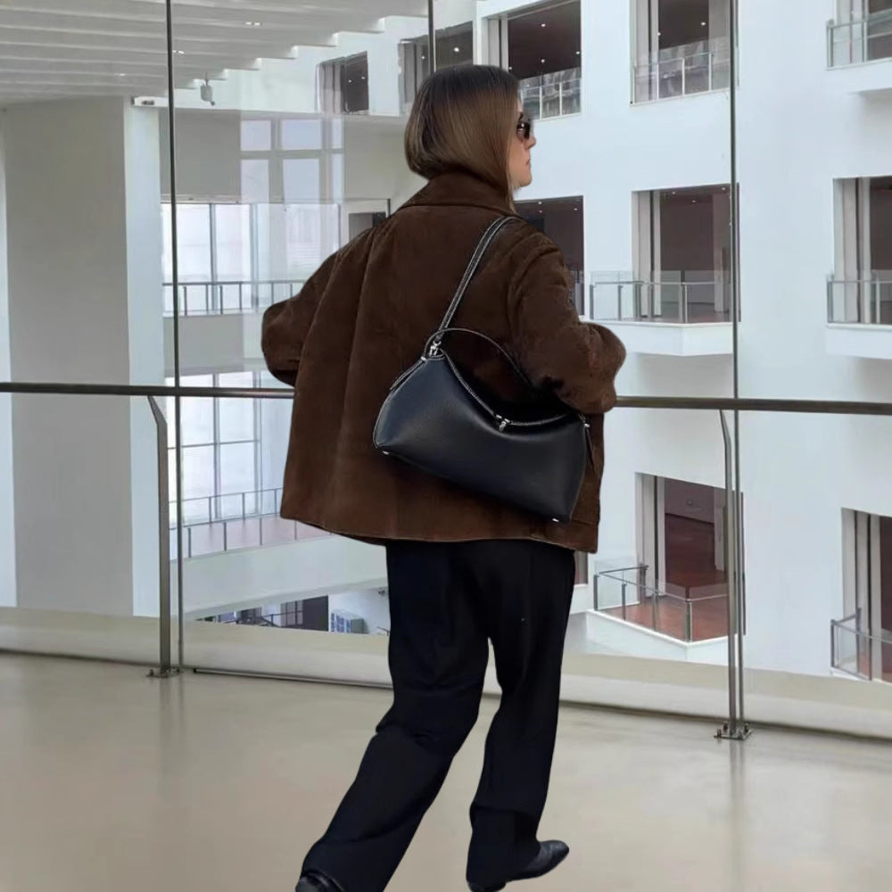 Damer Modejacka med oversized snitt och avslappnade fickor Mirla-Eva Jonsson