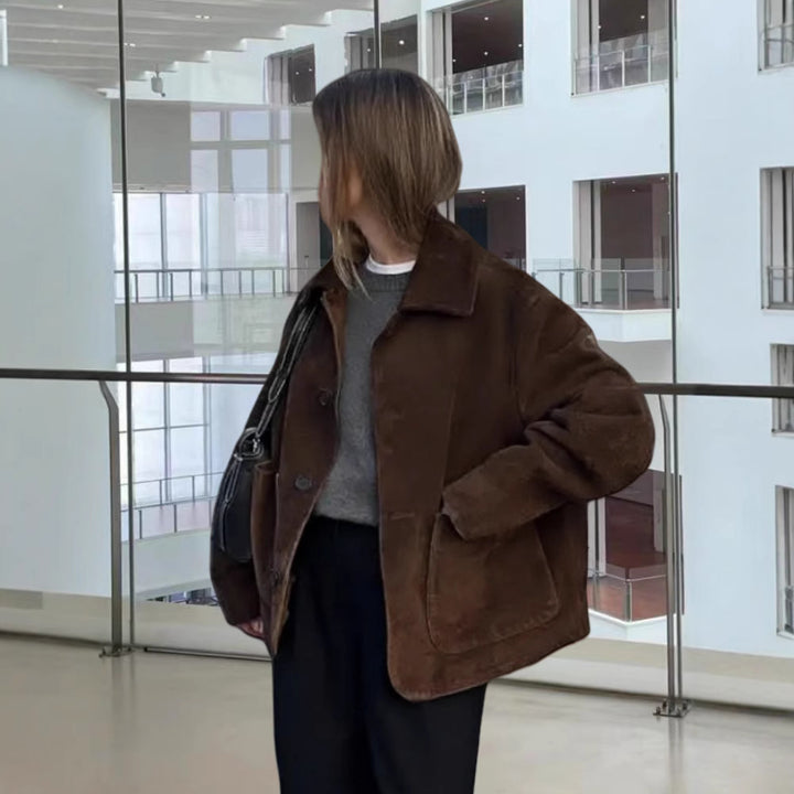 Damer Modejacka med oversized snitt och avslappnade fickor Mirla-Eva Jonsson