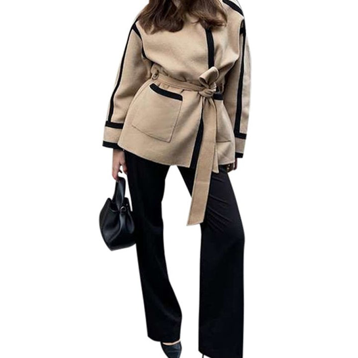 Damer Modemedveten Oversized-Jacka med strukturerade detaljer och kontrastsöm Mirla-Eva Jonsson