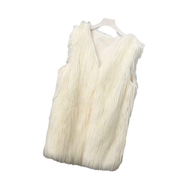 Damer Moderiktig Konstpälsväst i trendig Oversized-snitt Eva Jonsson-Eva Jonsson