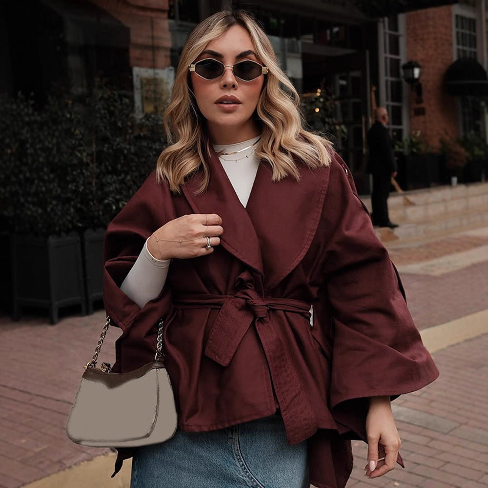 Damer Moderiktig Oversized-Trenchcoat med Midjebälte Mirla-Eva Jonsson