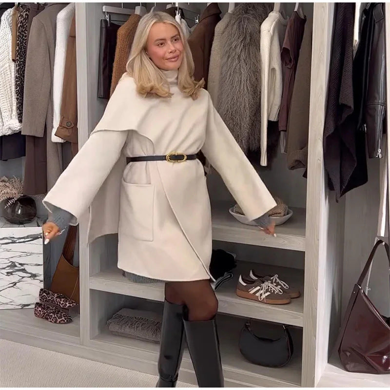 Damer Moderiktiga Ulljacka med asymmetrisk skärning och praktiska fickor Eva Jonsson-Eva Jonsson