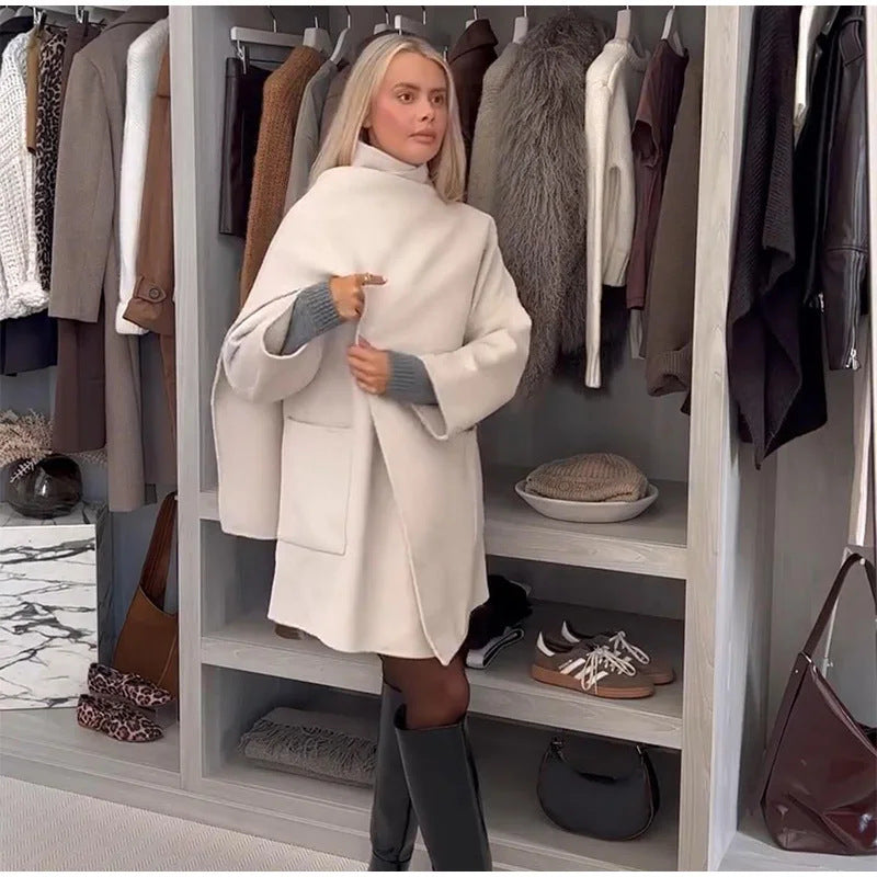 Damer Moderiktiga Ulljacka med asymmetrisk skärning och praktiska fickor Eva Jonsson-Eva Jonsson