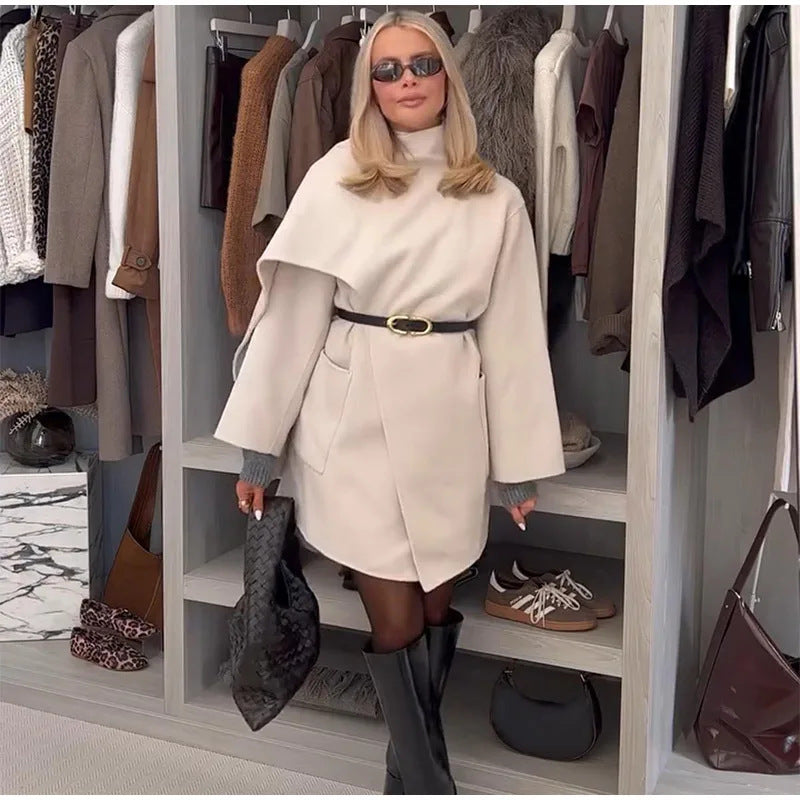 Damer Moderiktiga Ulljacka med asymmetrisk skärning och praktiska fickor Eva Jonsson-Eva Jonsson