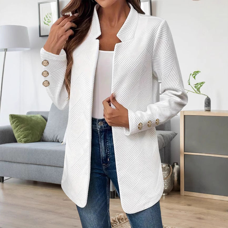 Damer Modern Blazerjacka med strukturerad design och eleganta knapppdetaljer Mirla-Eva Jonsson