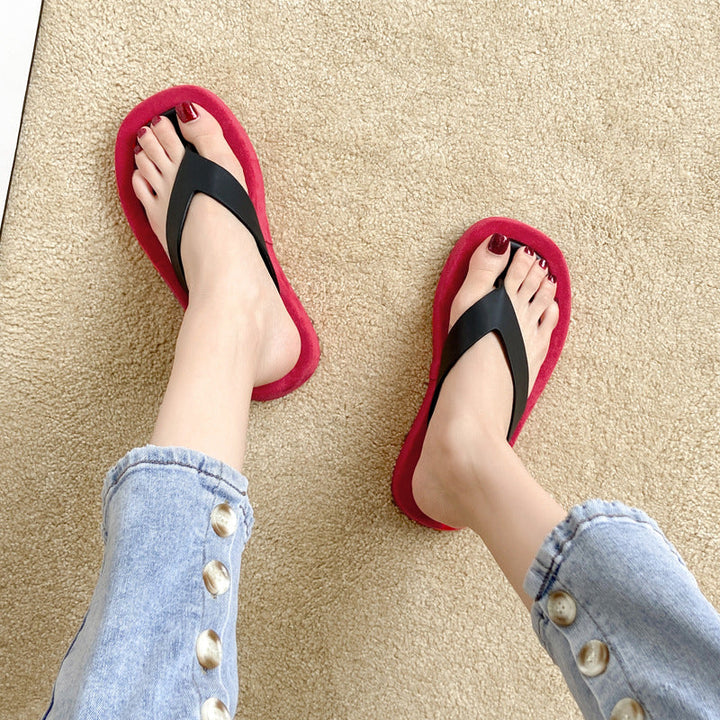 Damer Moderna Flip-Flops med Bekväm Platå Mirla-Eva Jonsson
