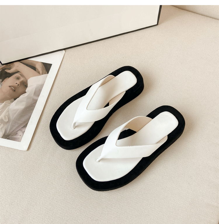 Damer Moderna Flip-Flops med Bekväm Platå Mirla-Eva Jonsson