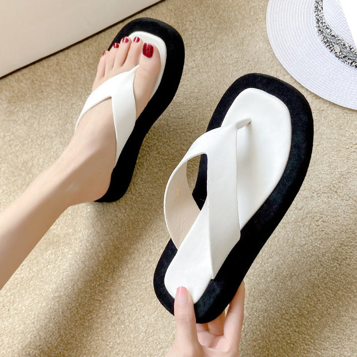 Damer Moderna Flip-Flops med Bekväm Platå Mirla-Eva Jonsson