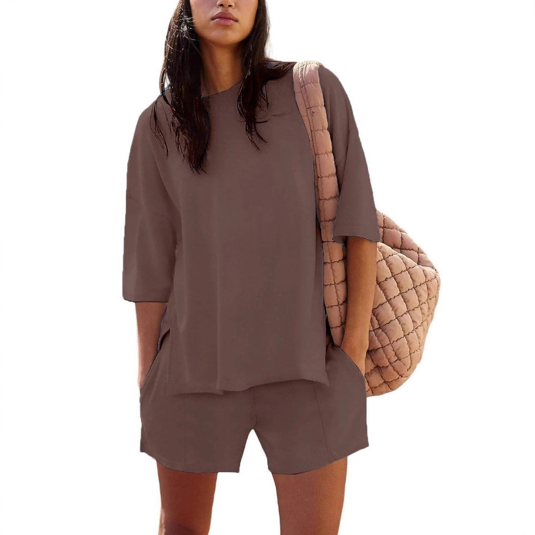 Damer Moderna Lounge-short med lös T-shirt-set Mirla-Eva Jonsson