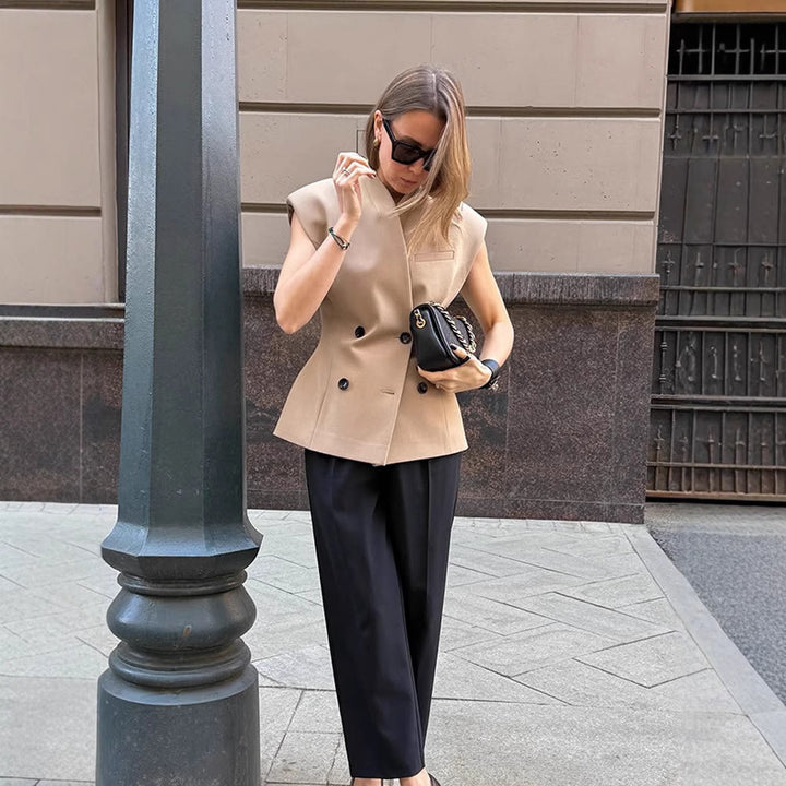 Damer Moderner Blazer med asymmetrisk skärning Mirla-Eva Jonsson