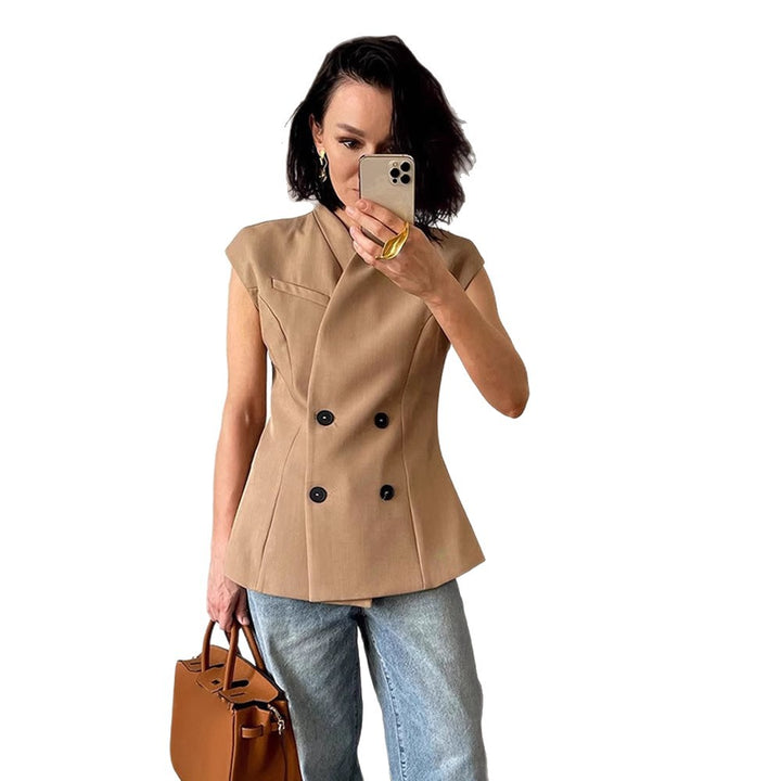 Damer Moderner Blazer med asymmetrisk skärning Mirla-Eva Jonsson