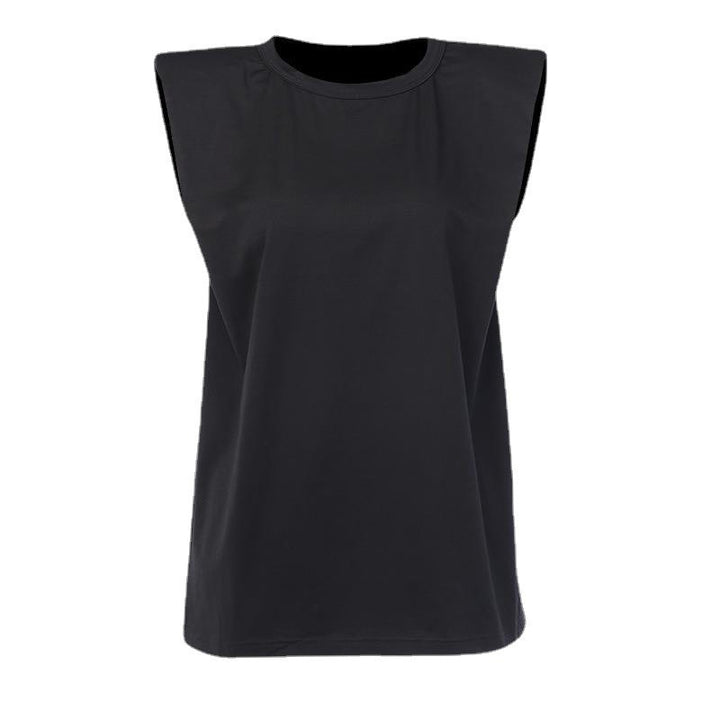 Damer Modernt Basic T-shirt med axelpaddar Mirla-Eva Jonsson