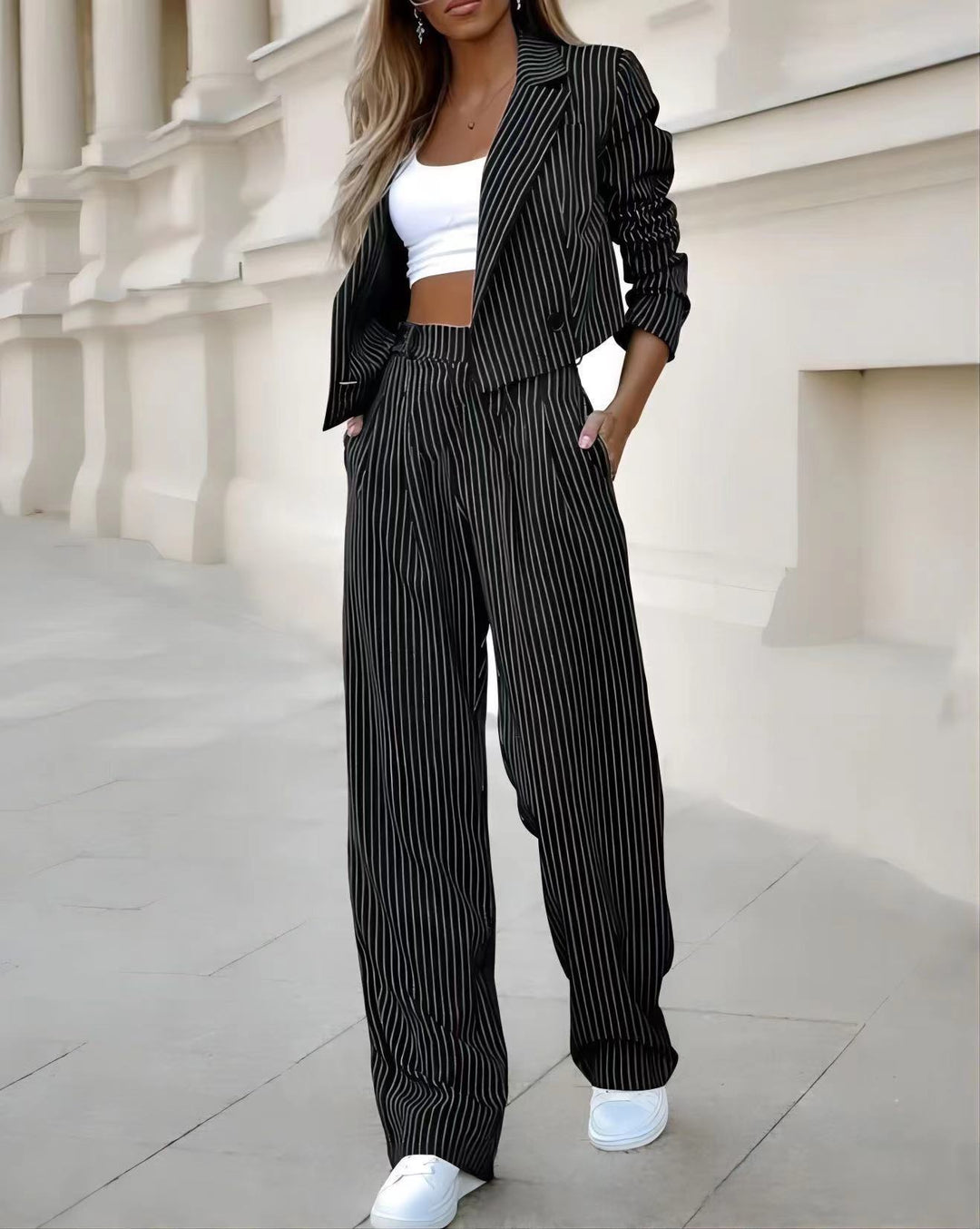 Damer Modernt Blazer- och Byxset Mirla-Eva Jonsson