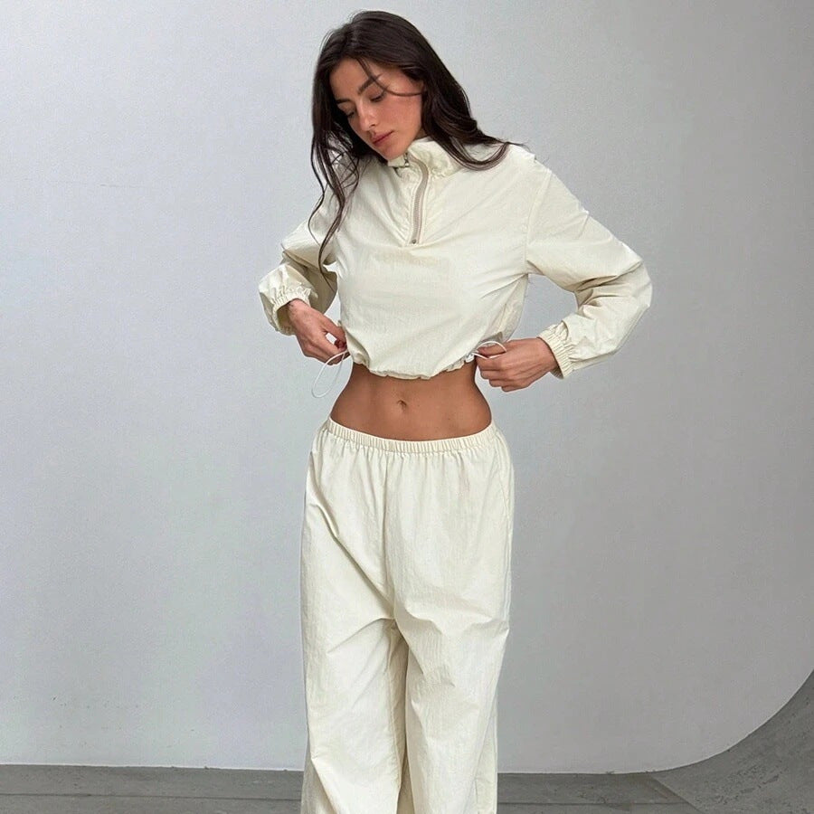 Damer Modernt Fritid Loungewear Set med halvstående krage och vid passform Mirla-Eva Jonsson