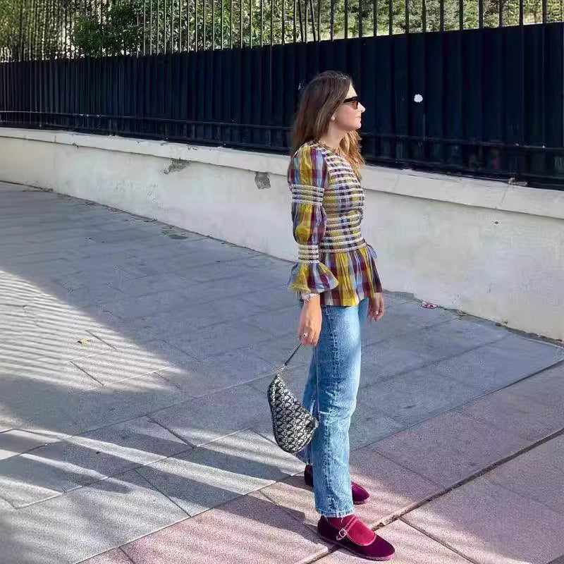 Damer Modernt, off-shoulder blusklänning med rynkdetaljer Eva Jonsson-Eva Jonsson