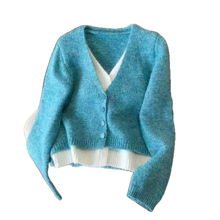 Damer Modesh Knittröja med Elegant V-Ringning och Knapppdetaljer Mirla-Eva Jonsson