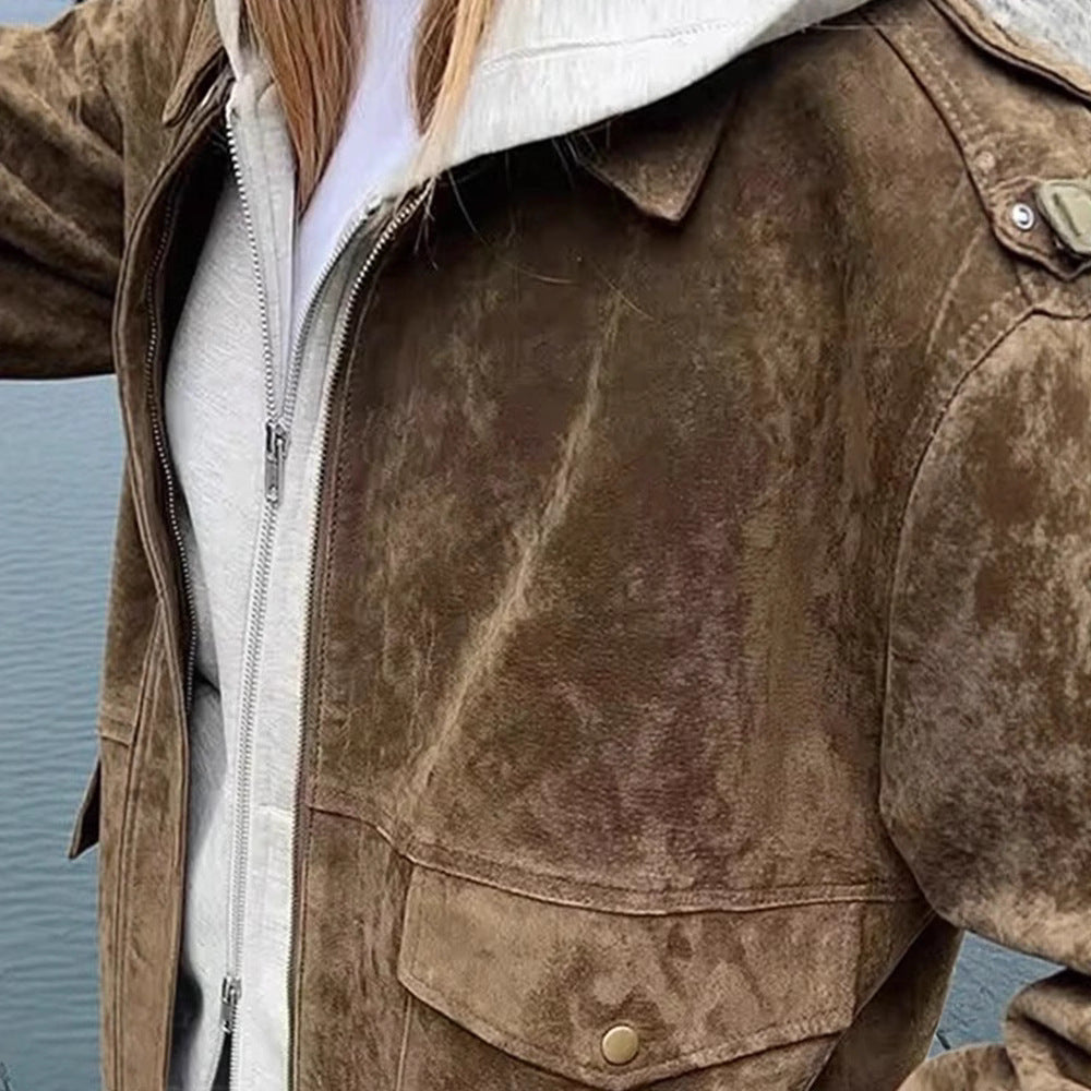 Damer Modet Wildlederjacka i avslappnad stil Eva Jonsson-Eva Jonsson