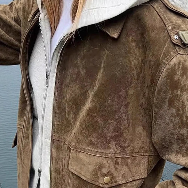 Damer Modet Wildlederjacka i avslappnad stil Eva Jonsson-Eva Jonsson